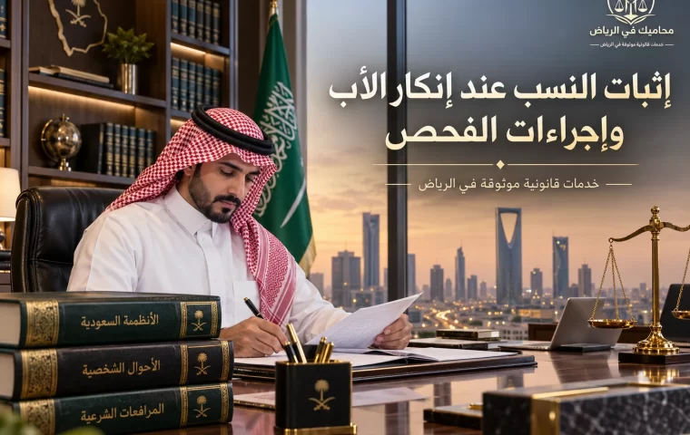 إثبات النسب عند إنكار الأب وإجراءات الفحص