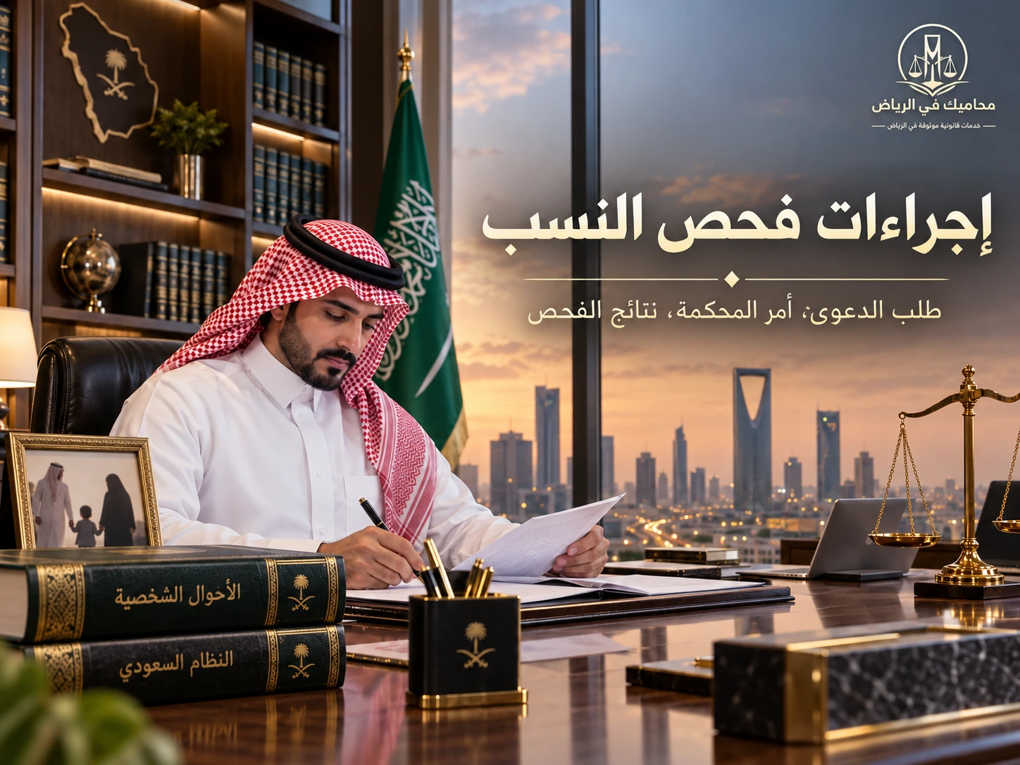 إجراءات فحص النسب بأمر المحكمة