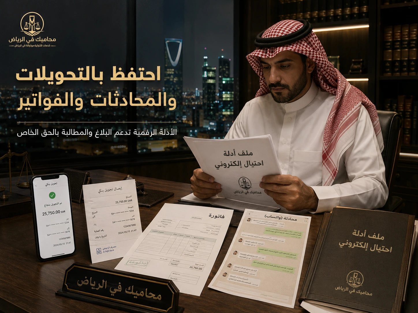 احتفظ بالتحويلات والمحادثات والفواتير