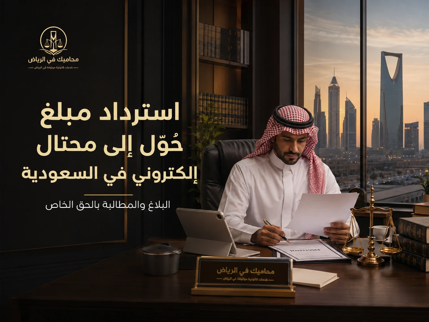 استرداد مبلغ حُوّل إلى محتال إلكتروني في السعودية: البلاغ والمطالبة بالحق الخاص