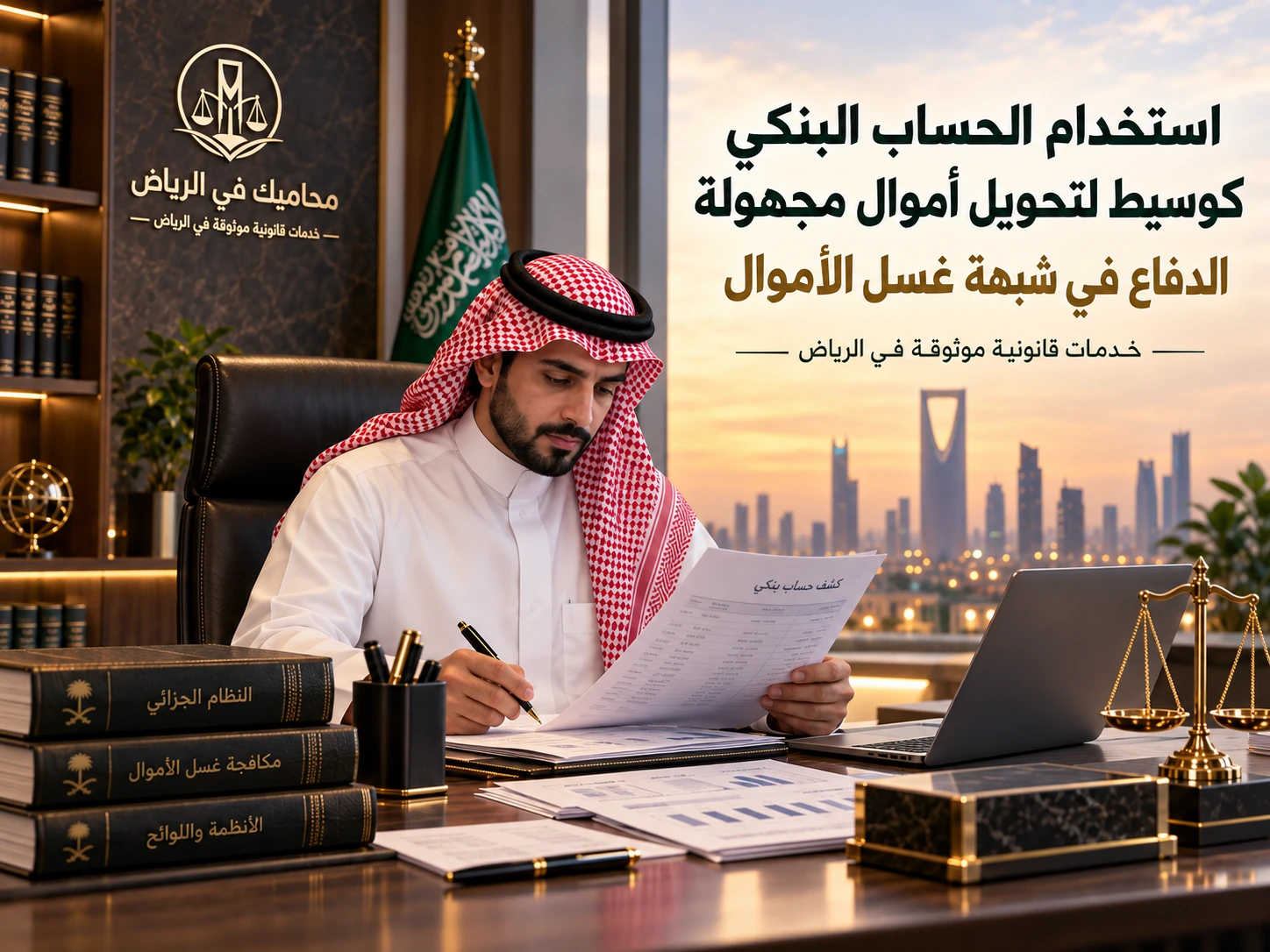 استخدام الحساب البنكي كوسيط لتحويل أموال مجهولة: الدفاع في شبهة غسل الأموال