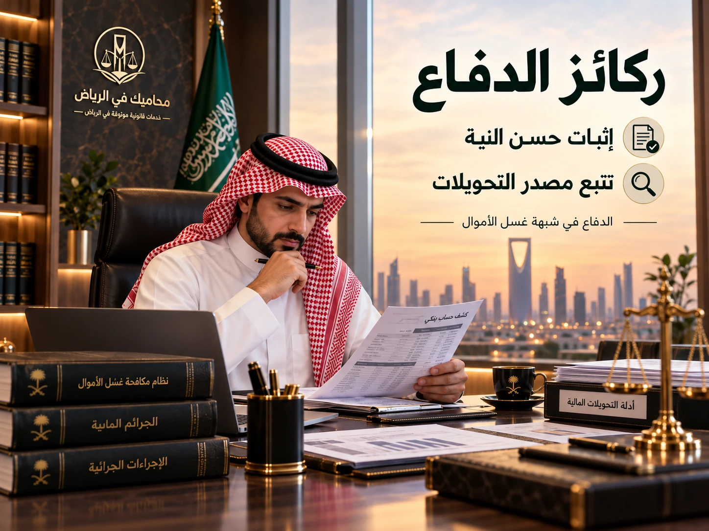 ركائز الدفاع في شبهة غسل الأموال