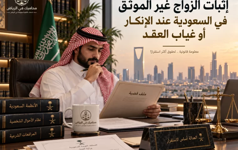 إثبات الزواج غير الموثق في السعودية عند الإنكار أو غياب العقد