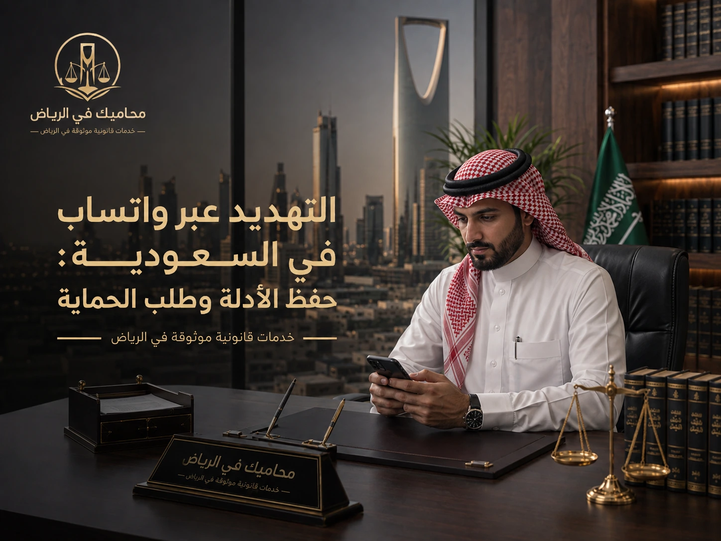 التهديد عبر واتساب في السعودية: حفظ الأدلة وطلب الحماية