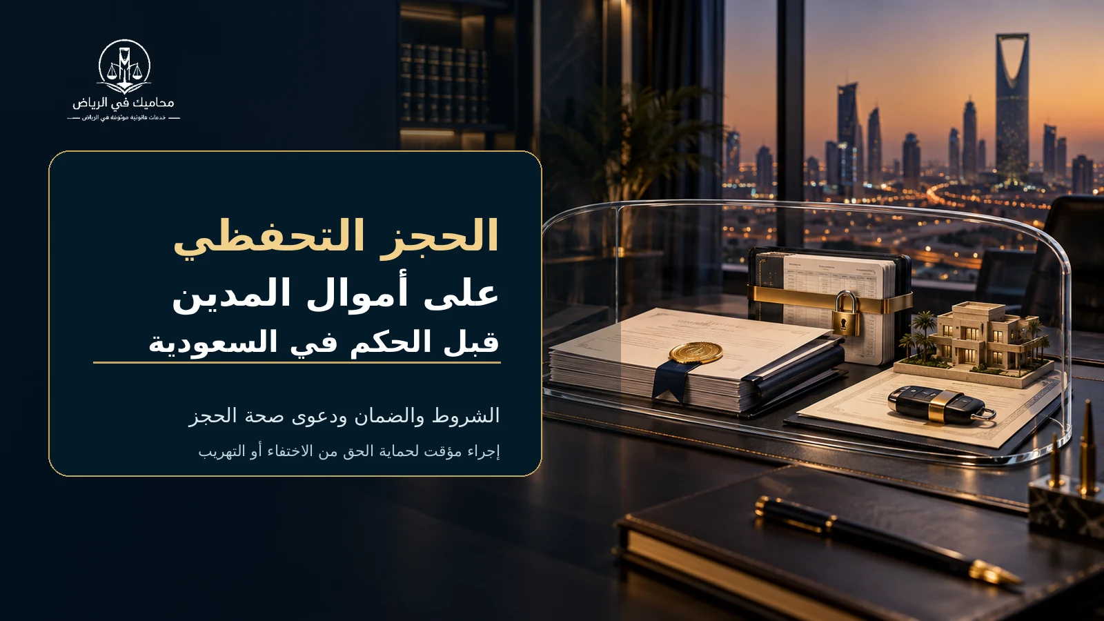غلاف الحجز التحفظي على أموال المدين قبل الحكم في السعودية
