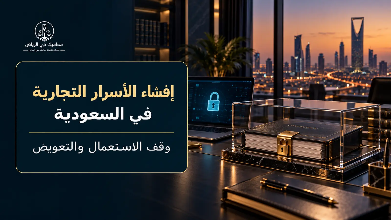 غلاف إفشاء الأسرار التجارية في السعودية ووقف الاستعمال والتعويض